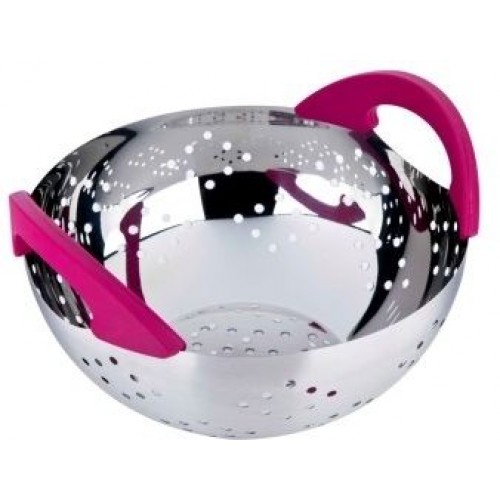 CS SOLINGEN Cedník nerez 24 cm STILO růžová CS-040628