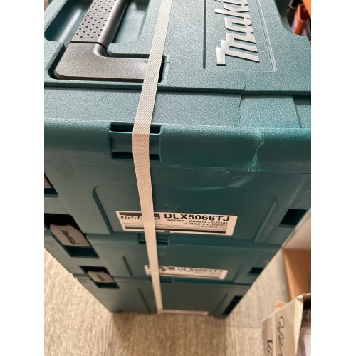 VÝPRODEJ MAKITA DLX5066TJ Aku sada DDF484+DGA513+DHR202+DJV181+DML815+(3x18V/3*5Ah)+(3x MAKPAC) POŠKOZENÝ KUFR!!