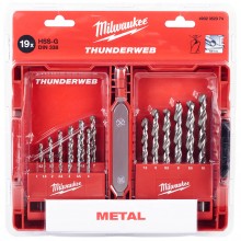 Milwaukee ThunderWeb Sada vrtáků do kovu HSS-G (19 ks) 4932352374