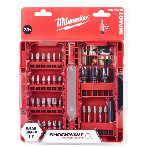 Milwaukee Shockwave Impact duty Sada bitů 33 ks 4932430905