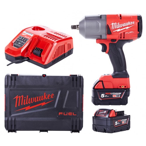 Milwaukee M18 FHIWF12-502X Aku rázový utahovák (18V/2x5,0Ah) HD Box 4933459696