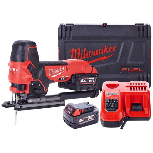 Milwaukee M18 FBJS-502X Aku přímočará pila 2x5.0 Ah, HD Box 4933464800