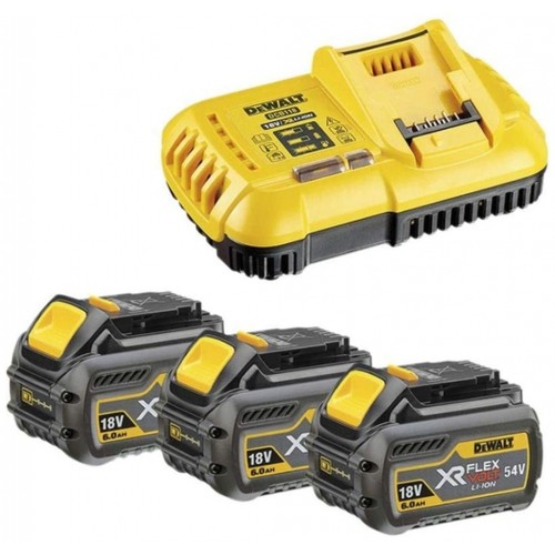 DeWALT DCB118T3 Sada XR FlexVolt 54V nabíječka DCB118 + 18V 3x6,0Ah