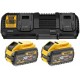 DeWALT DCB132X2 Sada XR FlexVolt nabíječka DCB132 + 54V 2x9,0Ah