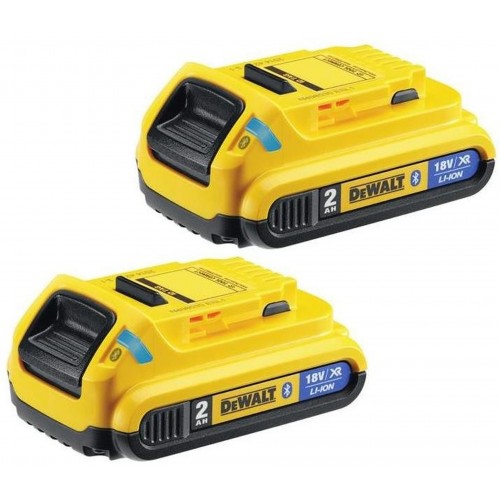 DeWALT 18 V XR 2 x zásuvný akumulátor 2,0 Ah Li-Ion Bluetooth DCB283B DeWALT 18 V XR 2 x zásuvný akumulátor 2,0 Ah Li-Ion Bluetooth DCB283B
