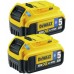 DeWALT 18 V XR 2 x zásuvný akumulátor 5,0 Ah Li-Ion Bluetooth DCB284B