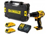 DeWALT DCD709D2T Aku bezuhlíková příklepová vrtačka (65Nm/18V/2x2,0Ah) kufr Tstak