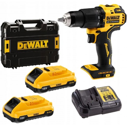 DeWALT DCD709L2T Aku příklepová vrtačka (65Nm/18V/2x3,0Ah) kufr Tstak