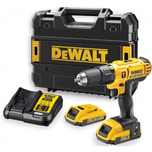 DeWALT DCD776D2T Aku příklepová vrtačka (42Nm/18V/2x2,0Ah) kufr Tstak