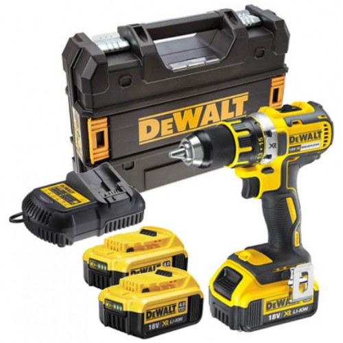 DeWALT DCD790M3 Aku bezuhlíkový vrtací šroubovák (60Nm/18V/3x4,0Ah) kufr Tstak