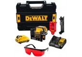 DeWALT DCE0822D1R Křížový laser s olovnicí, červený paprsek XR (10,8V/1x2,0Ah) kufr Tstak