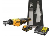 DeWALT DCF512D1G Aku ráčna s otevřenou hlavou 1/2" XR (1x2,0Ah/18V ) GFN, pěnová vložka