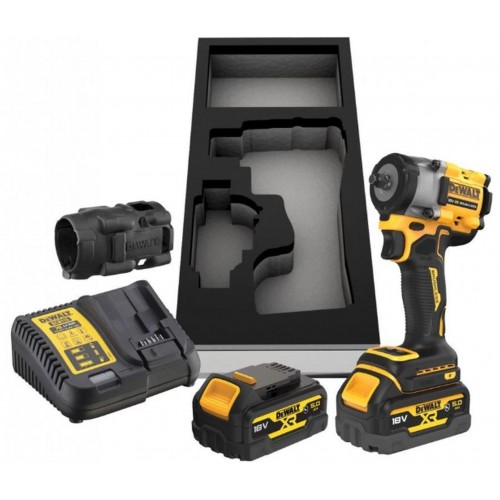 DeWALT DCF923P2G Aku rázový utahovák 3/8“ (406Nm/18V/2x5,0Ah) Pur vložka