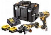 DeWALT DCK2020P2T Aku sada Vrtací šroubovák DCD796 , úhlová bruska DCG405 +(2x5,0Ah/18V)+TSTAK