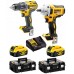 DeWALT DCK2077P2T Aku Kombo sada vrtačka DCD791 + utahovák DCF894 (18V/2x5,0Ah) 2xTstak