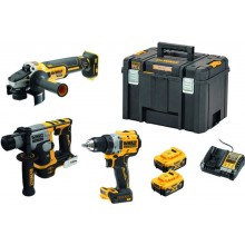 DeWALT DCK355P2T Combo sada (DCD800+DCG405+DCH172)+(18V/2x5,0Ah)Tstak