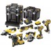 DeWALT DCK654P3T DCD796 + DCG405 + DCF887+ DCH273 + DCS356 +DCS570 + 3x 5Ah + DCB115 + 3x TSTAK kufr