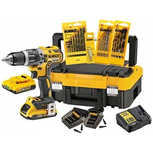 DeWALT DCK796D2T Aku Vrtačka s příslušenstvím (18V/70Nm/2x2.0Ah) Tstak DeWALT DCK796D2T Aku Vrtačka s příslušenstvím (18V/70Nm/2x2.0Ah) Tstak