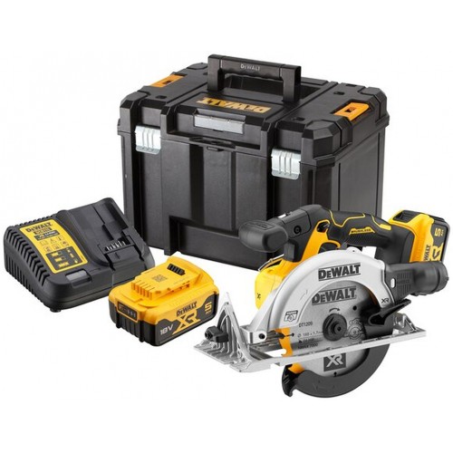 DeWALT DCS565P2 Aku kotoučová pila XR (165mm/18V/2x5,0 Ah) kufr Tstak