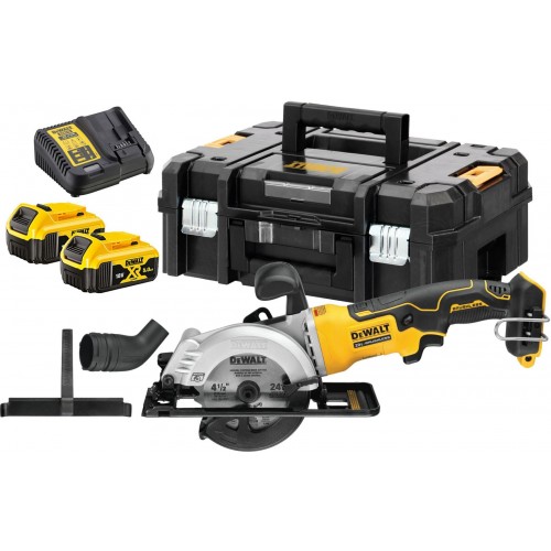 DeWALT DCS571P2 Aku kotoučová pila 115 mm (2x5,0Ah/18V) kufr Tstak DeWALT DCS571P2 Aku kotoučová pila 115 mm (2x5,0Ah/18V) kufr Tstak