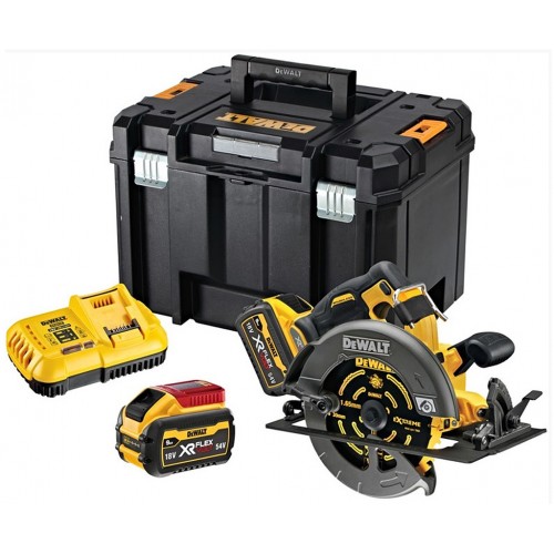 DeWALT DCS578X2 Aku kotoučová pila XR (190mm/54V/2x3,0Ah) box Tstak