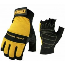 DeWALT DPG23L Rukavice ze syntetické kůže s otevřenými konci prstů pro lepší úchyt