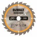 DeWALT DT1949 Pilový kotouč na dřevo s hřebíky 165 x 20 mm, 24 zubů, ATB 20°