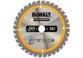 DeWALT DT1950 Pilový kotouč na dřevo s hřebíky 165 x 20 mm, 36 zubů, FTG 3°