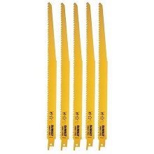 DeWALT DT2402 Pilový list 203 mm na dřevo, překližku a plast 5 ks