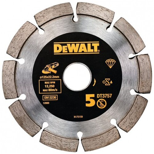 DeWALT DT3757 Diamantový kotouč do drážkovací frézy, 125 x 22,2 mm DeWALT DT3757 Diamantový kotouč do drážkovací frézy, 125 x 22,2 mm