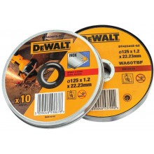 DeWALT DT42340TZ Sada řezných kotoučů na nerez, 125 x 1,2 mm, 10 ks