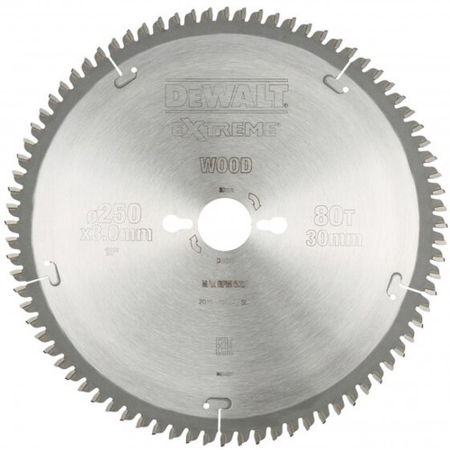 DeWALT DT4287 Pilový kotouč Extreme 250 x 30 mm, 80 zubů, TCG -5 °