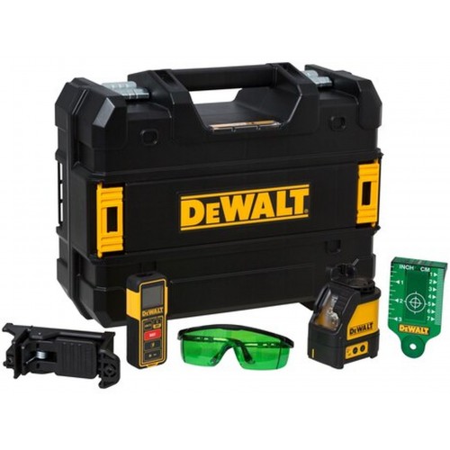 DeWALT DW0889CG Samonivelační křížový laser zelený, dálkoměr, kufr TSTAK