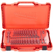 Milwaukee 4932464944 Sada ráčny 1/4 a metrických a palcových nástrčných klíčů (50 ks)