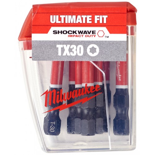 Milwaukee Shockwave Šroubovací bity TX30 50mm-10ks 4932471574 Milwaukee Shockwave Šroubovací bity TX30 50mm-10ks 4932471574