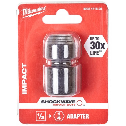 Milwaukee Shockwave Adaptér z 1/2" Čtyřhran na 1/4" Šestihran 4932471828