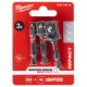 Milwaukee Sada 3 ks rázových adaptérů SHOCKWAVE 1/4" - 3/8" - 1/2" 4932479228