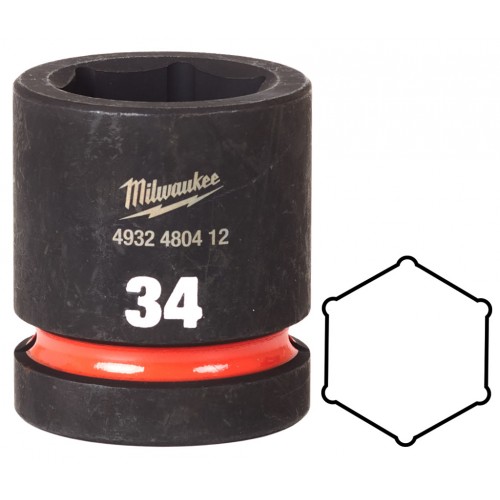 Milwaukee Shockwave Impact Duty Průmyslové hlavice (1”/34mm) 4932480412