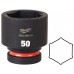 Milwaukee Průmyslové hlavice SHOCKWAVE™ IMPACT DUTY 1” HEX krátké (50 mm) 4932480419