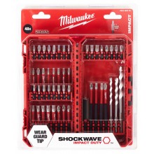 Milwaukee Sada bitů a vrtáků 48ks, SHOCKWAVE IMPACT DUTY, 4932492005