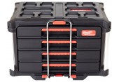 Milwaukee PACKOUT box na nářadí se 4 zásuvkami 4932493189