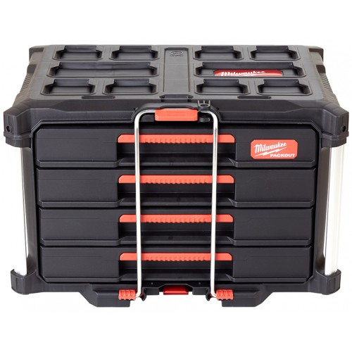 Milwaukee PACKOUT box na nářadí se 4 zásuvkami 4932493189