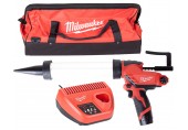 Milwaukee M12PCG 400A-201B Kompaktní vytlačovací pistole (12V/1x2,0Ah) Taška 4933441665