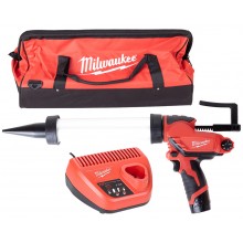 Milwaukee M12PCG 400A-201B Kompaktní vytlačovací pistole (12V/1x2,0Ah) Taška 4933441665