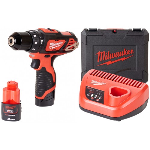 Milwaukee M12 BPD-202C Aku příklepová vrtačka (12V/2x2,0Ah) 4933441940 Milwaukee M12 BPD-202C Aku příklepová vrtačka (12V/2x2,0Ah) 4933441940