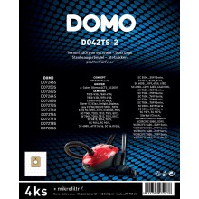 DOMO Sáčky do vysavače 4 ks, textilní, 4 l DO42TS-2