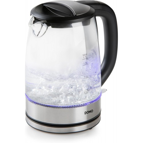 DOMO Rychlovarná konvice - skleněná, 1,7l DO9266WK