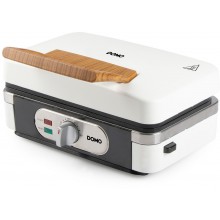 DOMO Sendvičovač - Gril - Vaflovač - 3v1m (1100W), bílý DO9277C