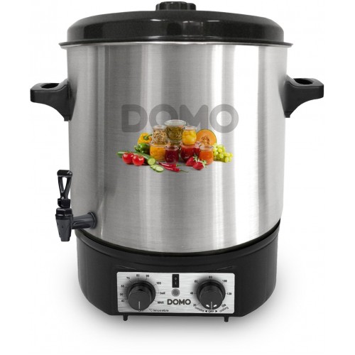 DOMO Zavařovací hrnec nerezový - plast kohout (27 l / 2000W) DO42323PC