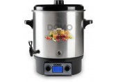 DOMO Zavařovací hrnec nerezový s LCD - 2 otvory - plast kohout (27 l / 2000W) DO42328PC